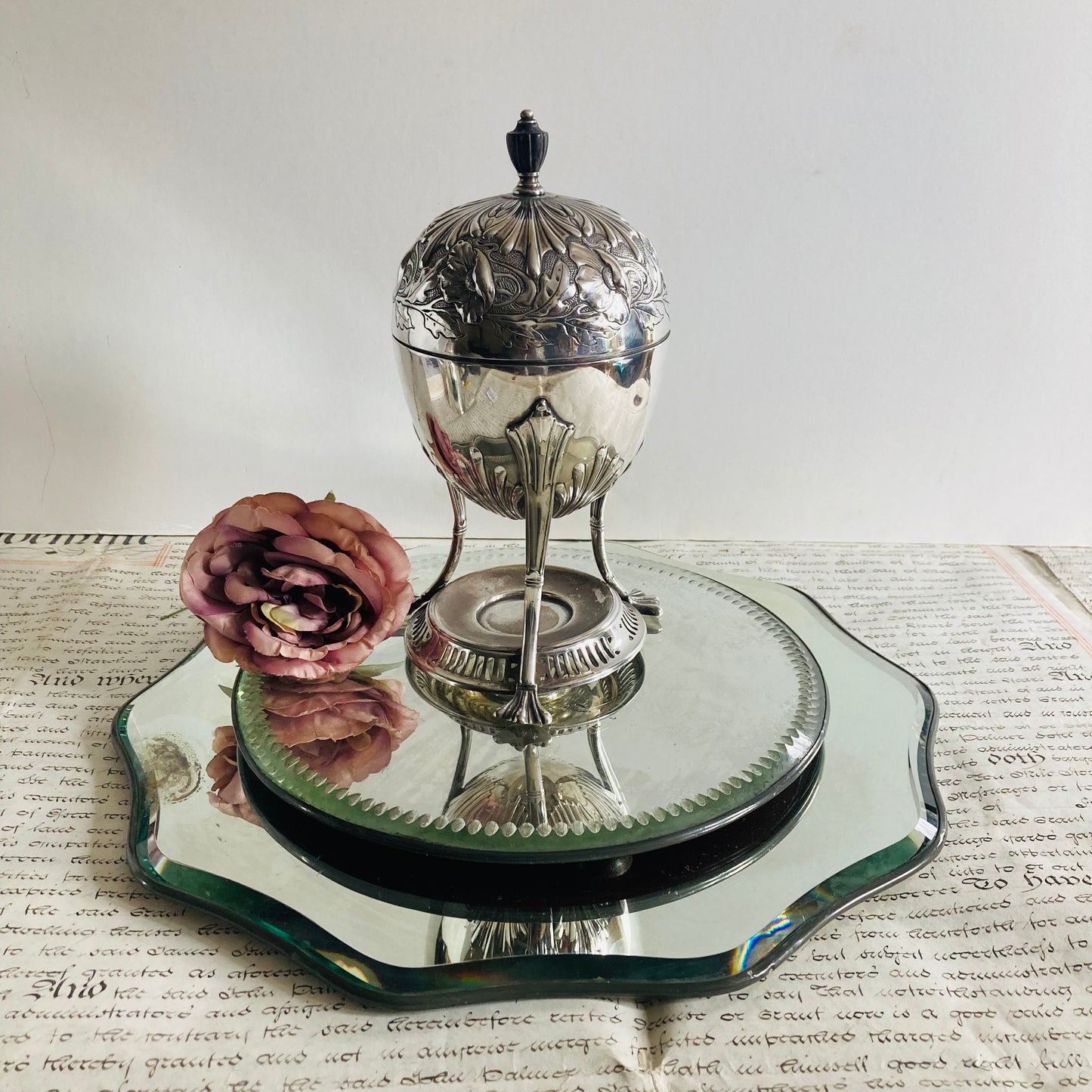 Edwardian Silver Egg Coddler William Hutton & Son