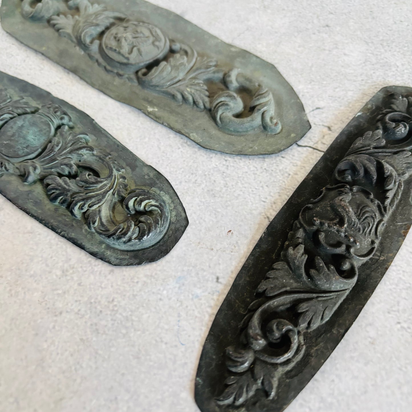 Antique Zinc Moulds Unique Heraldic Designs | The Urban Vintage Affair