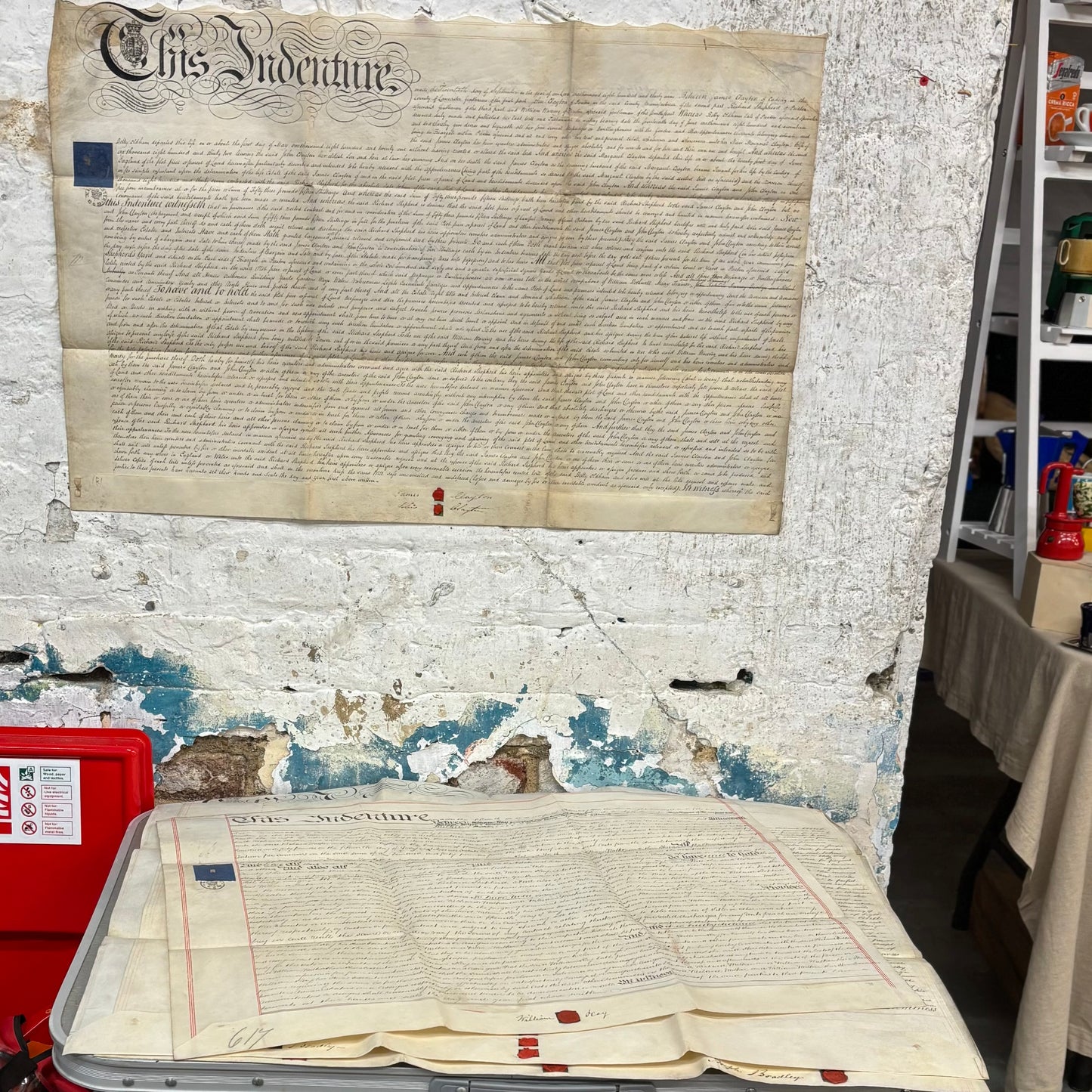 The Director Richard - Antique Vellum Indenture Document