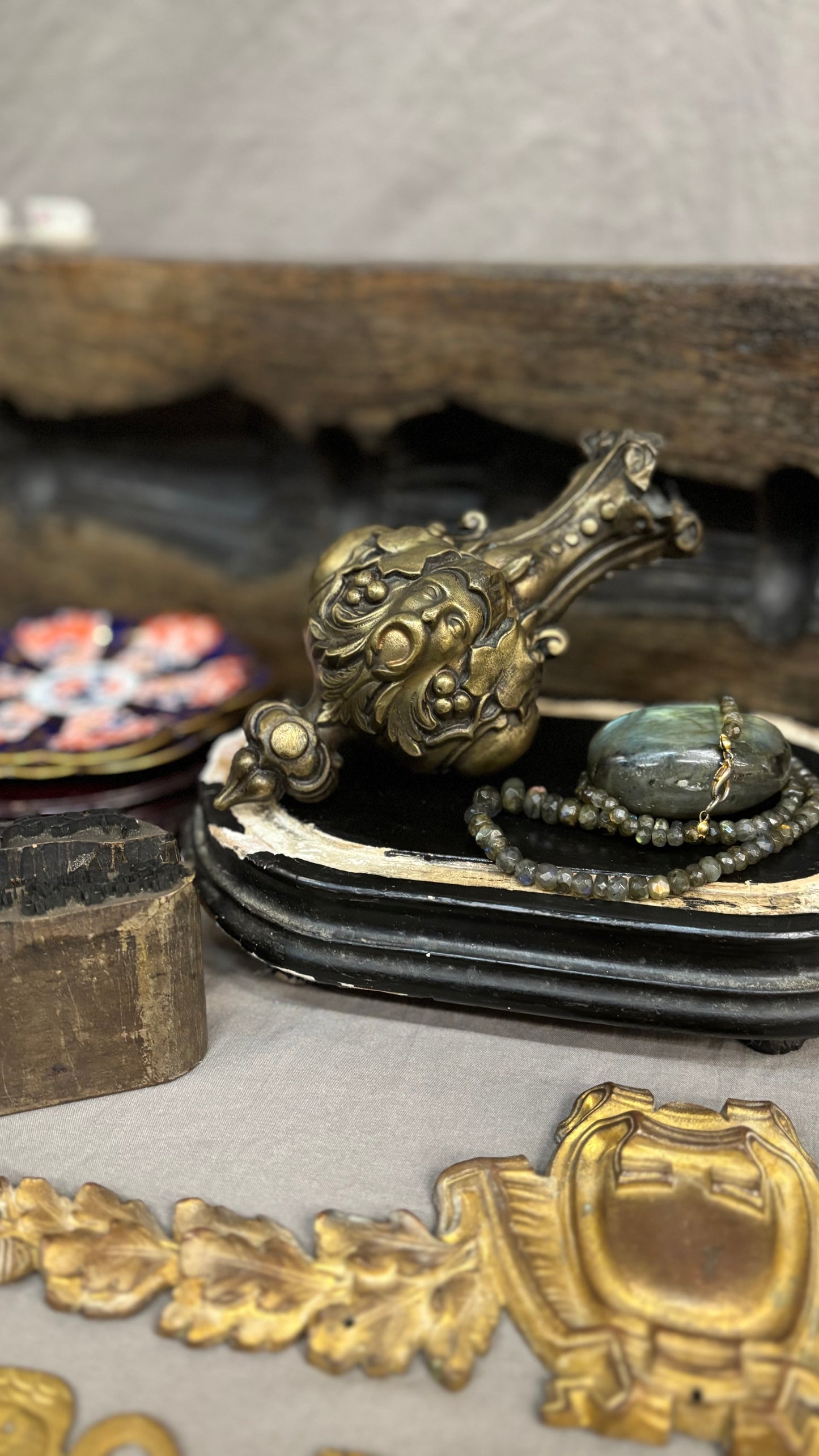 The Director William - Antique Hand Carved Wooden Cement Moulds