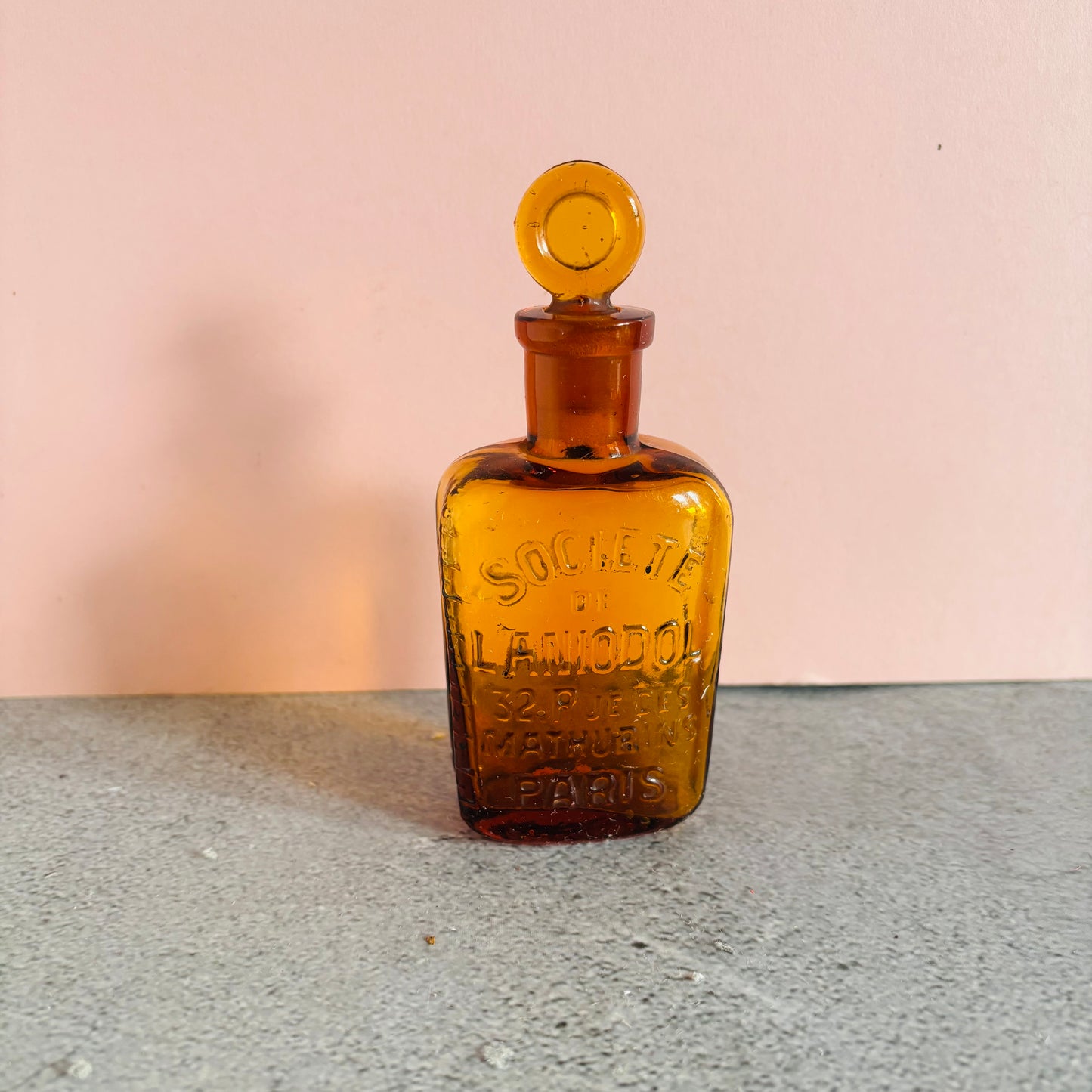 The Artist Lore - Amber Apothecary Medicine Bottle
