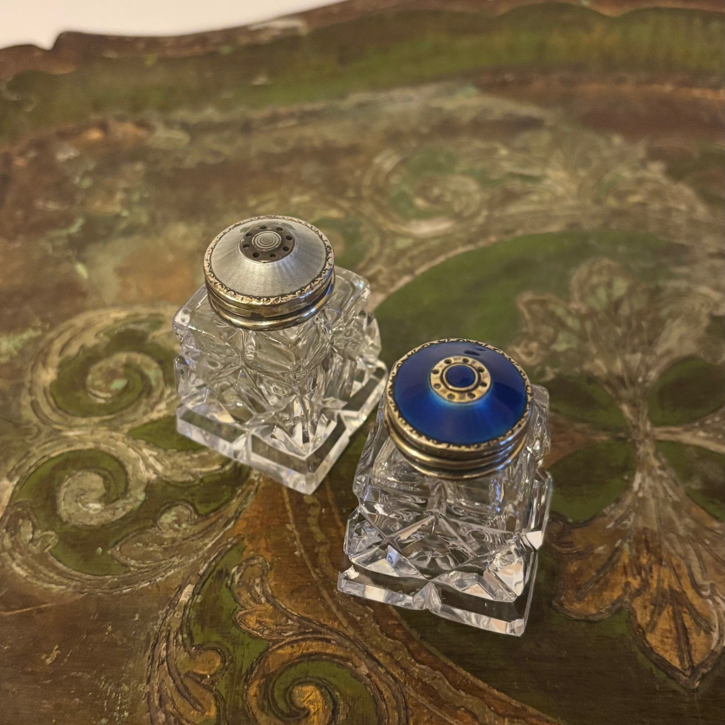 The Mixologist Sean - Art Deco Silver Salt / Pepper Shaker