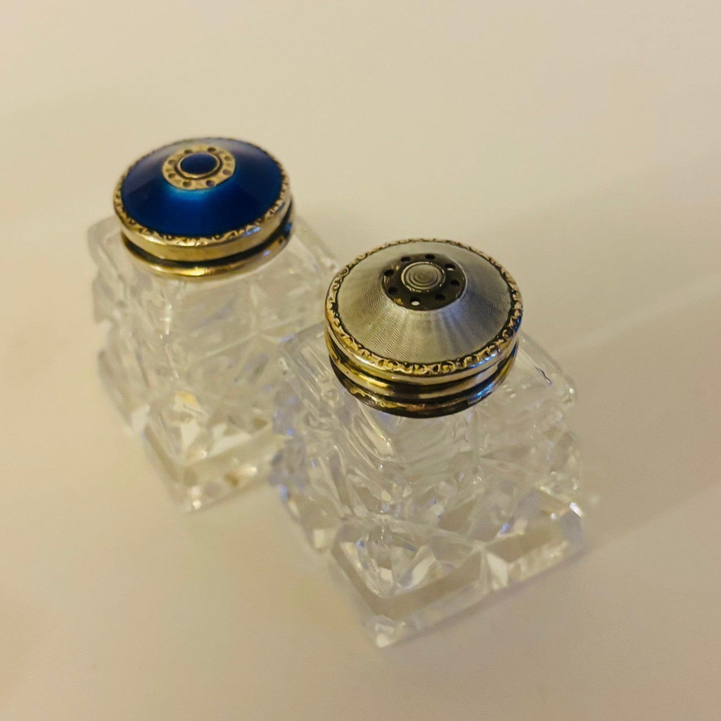 The Mixologist Sean - Art Deco Silver Salt / Pepper Shaker