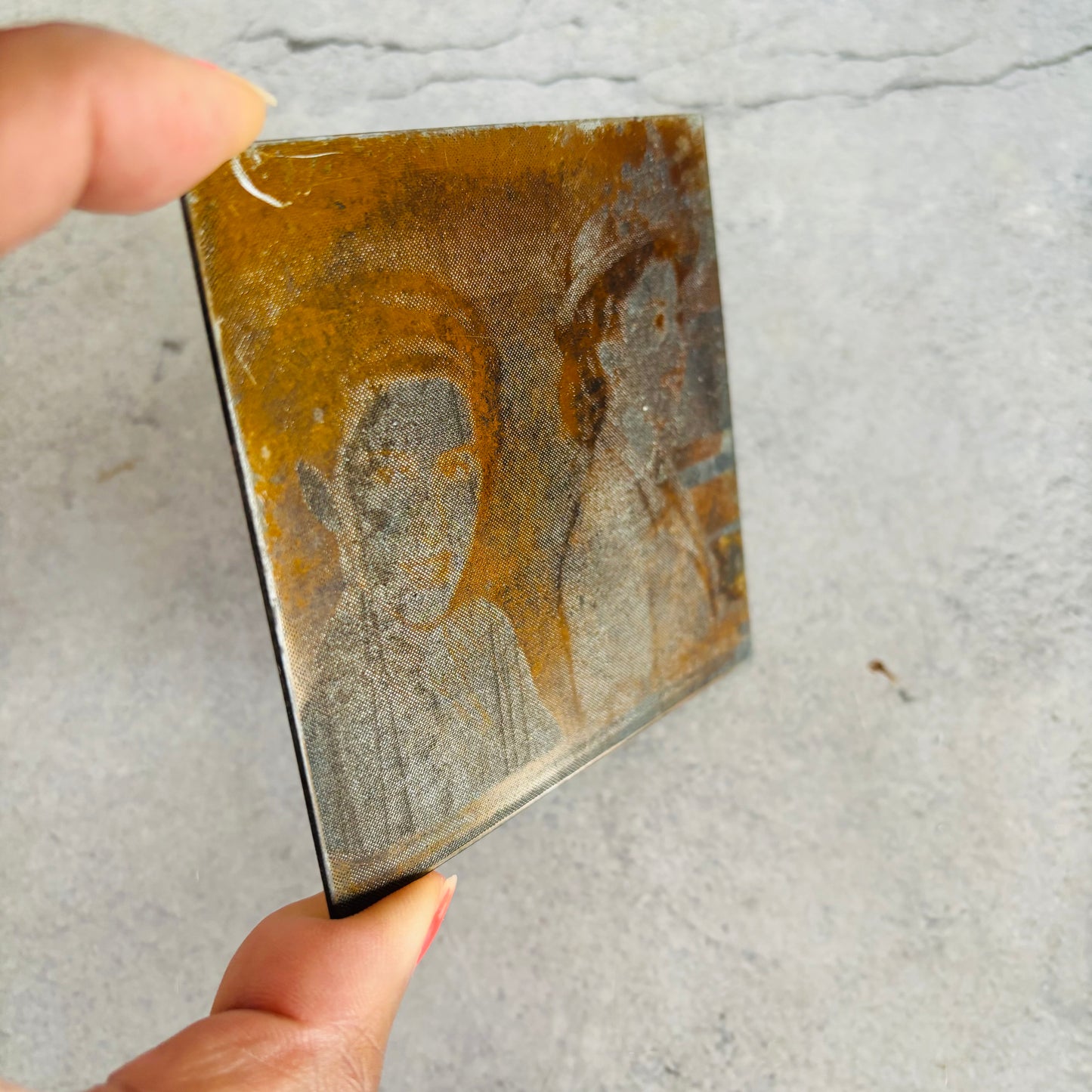 Printing plate of Princess Margaret & Princess Elizabeth