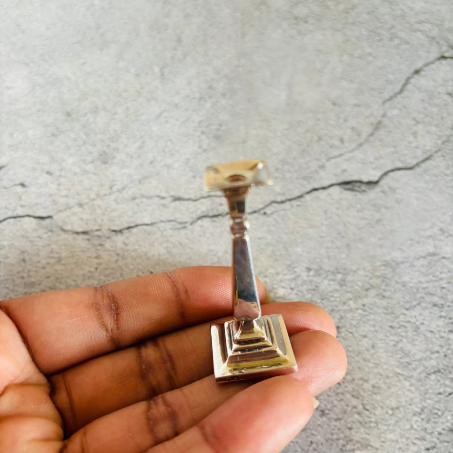 Antique Silver Miniature Candlestick