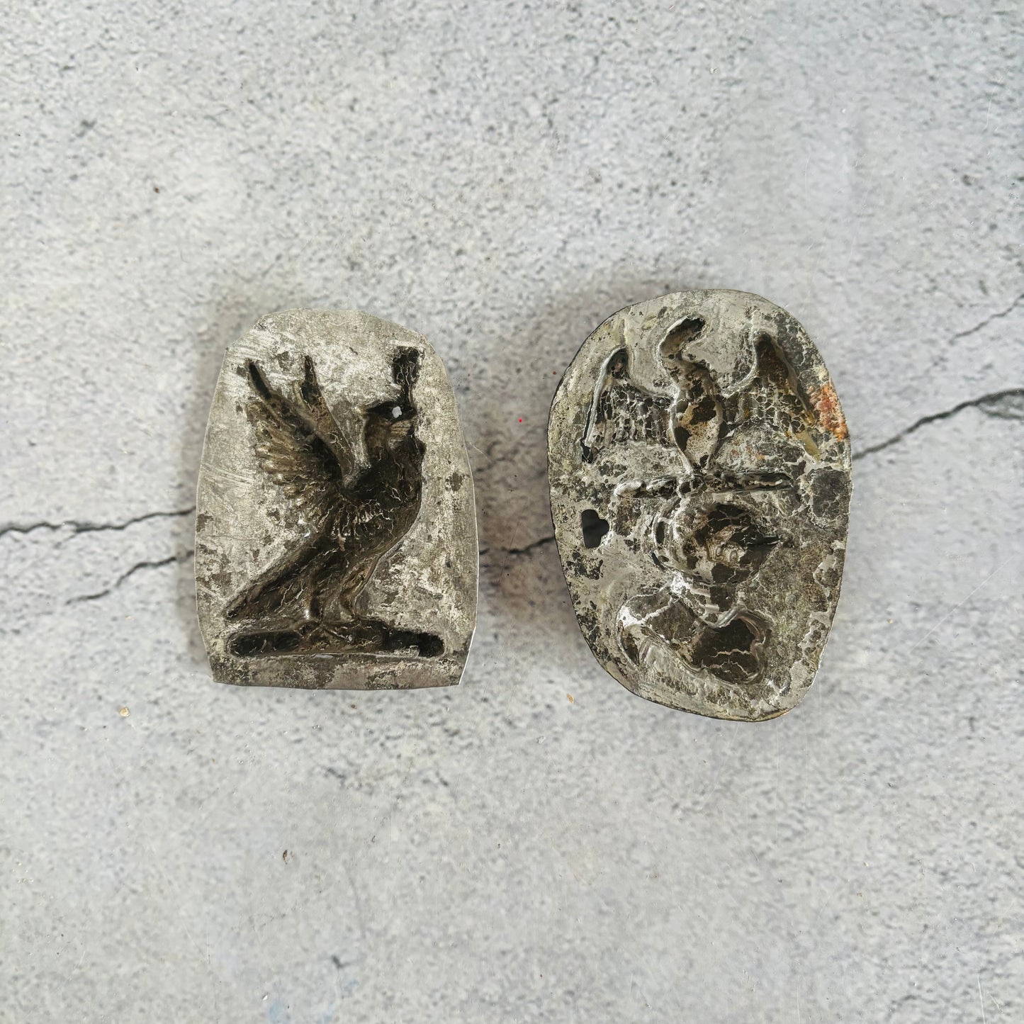 Antique Zinc Moulds Unique Heraldic Design