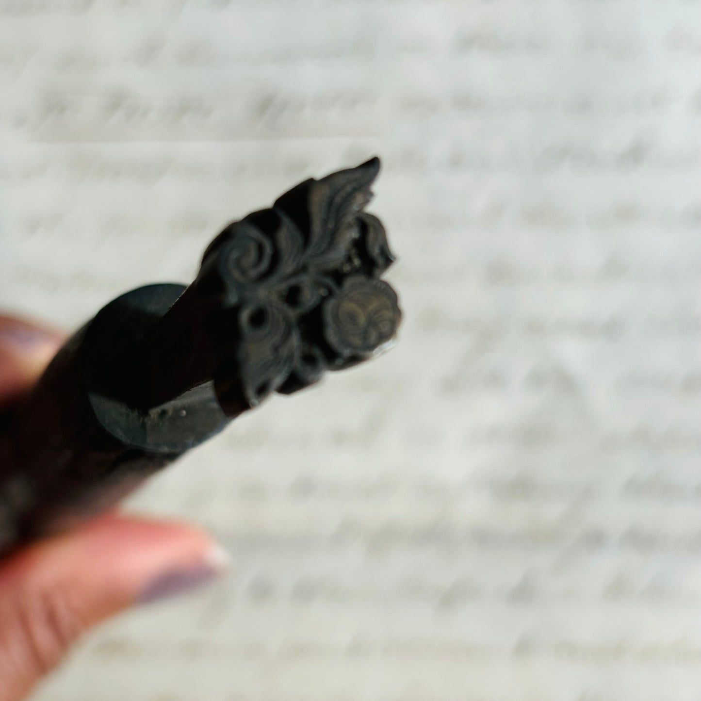 Antique Manual Embossing Tool | Leather Bookbinding Gold Leafing Tools
