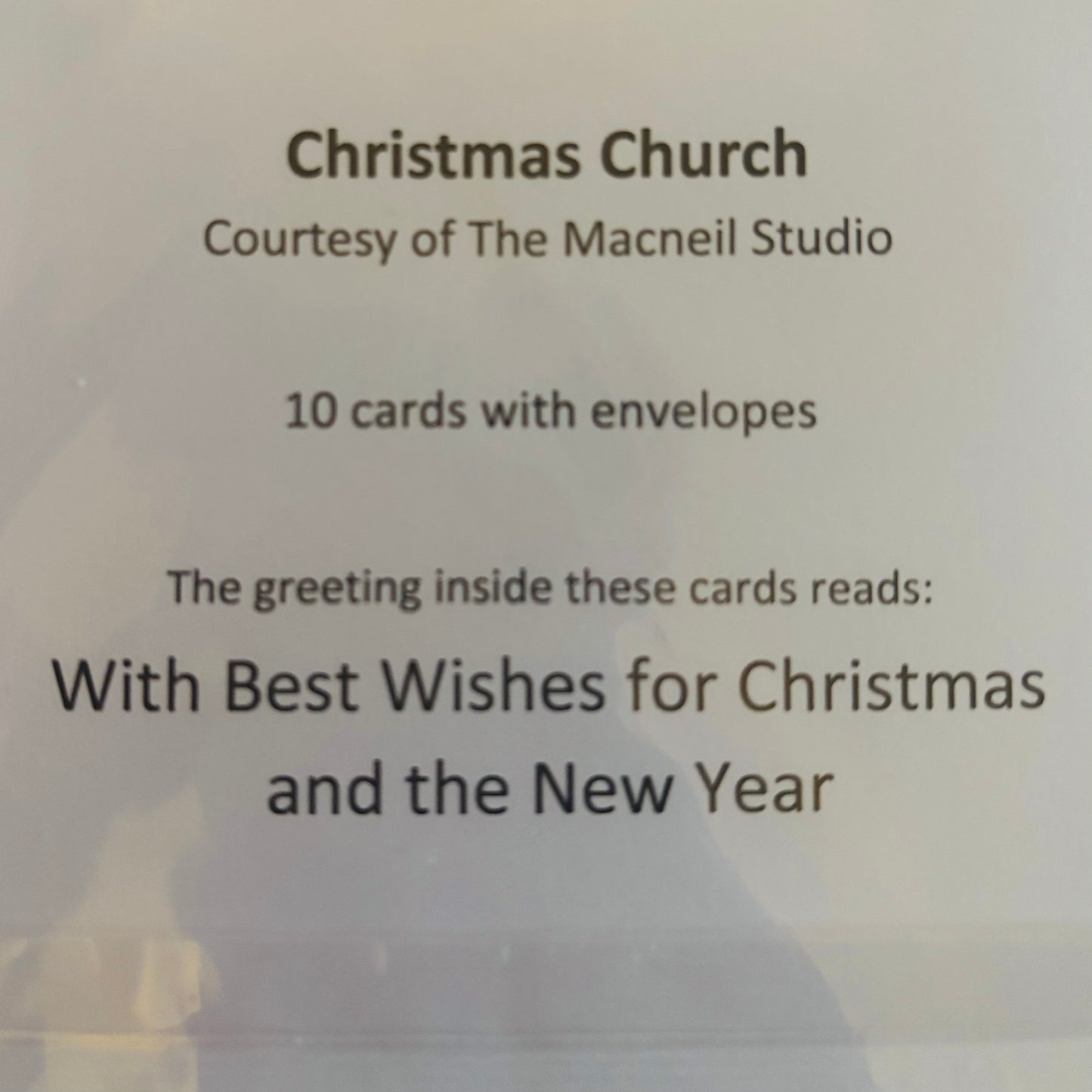 Lupus UK Christmas Cards Pack of 10 - Christmas Church