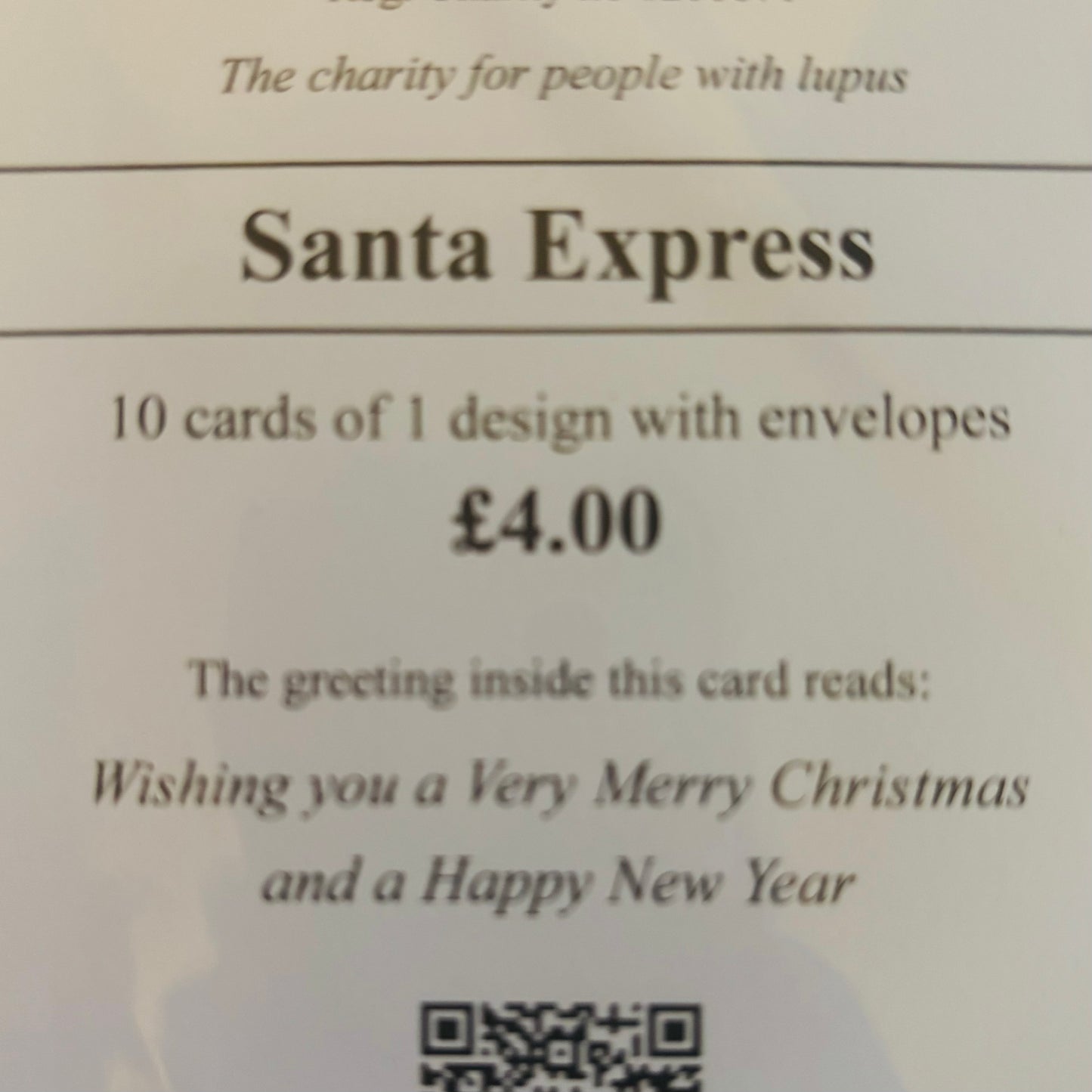 Lupus UK Christmas Cards Pack of 10 - Santa Express
