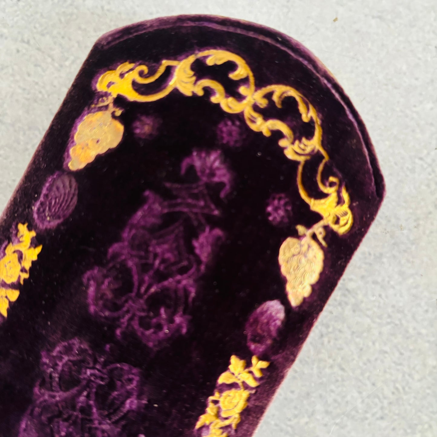 Antique French Embroidered Cigar & Spectacle Case | The Urban Vintage Affair