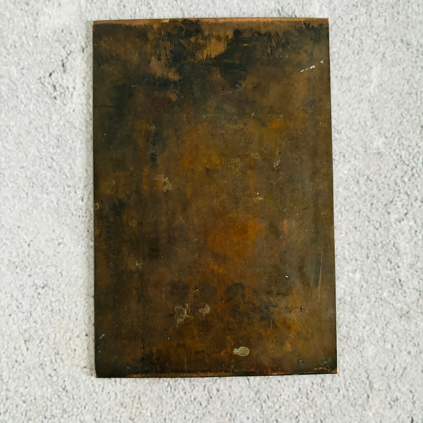 Antique Etched Copper Printing Plate Of Coat of arms for the Platt family