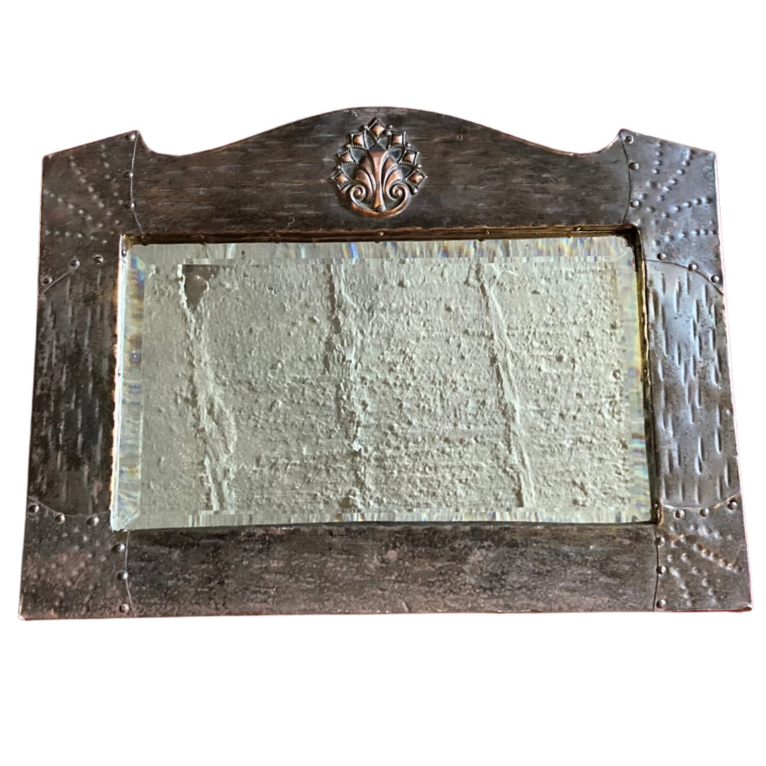Arts & Crafts Antique Copper Mirror
