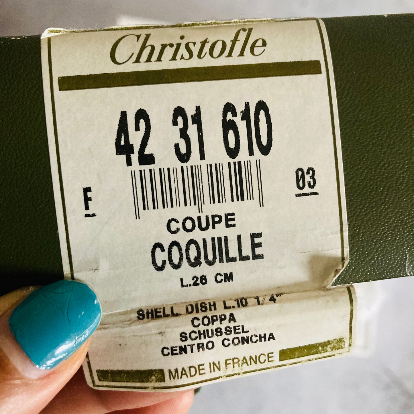 Large Vintage Shell Shape Dish by Christofle