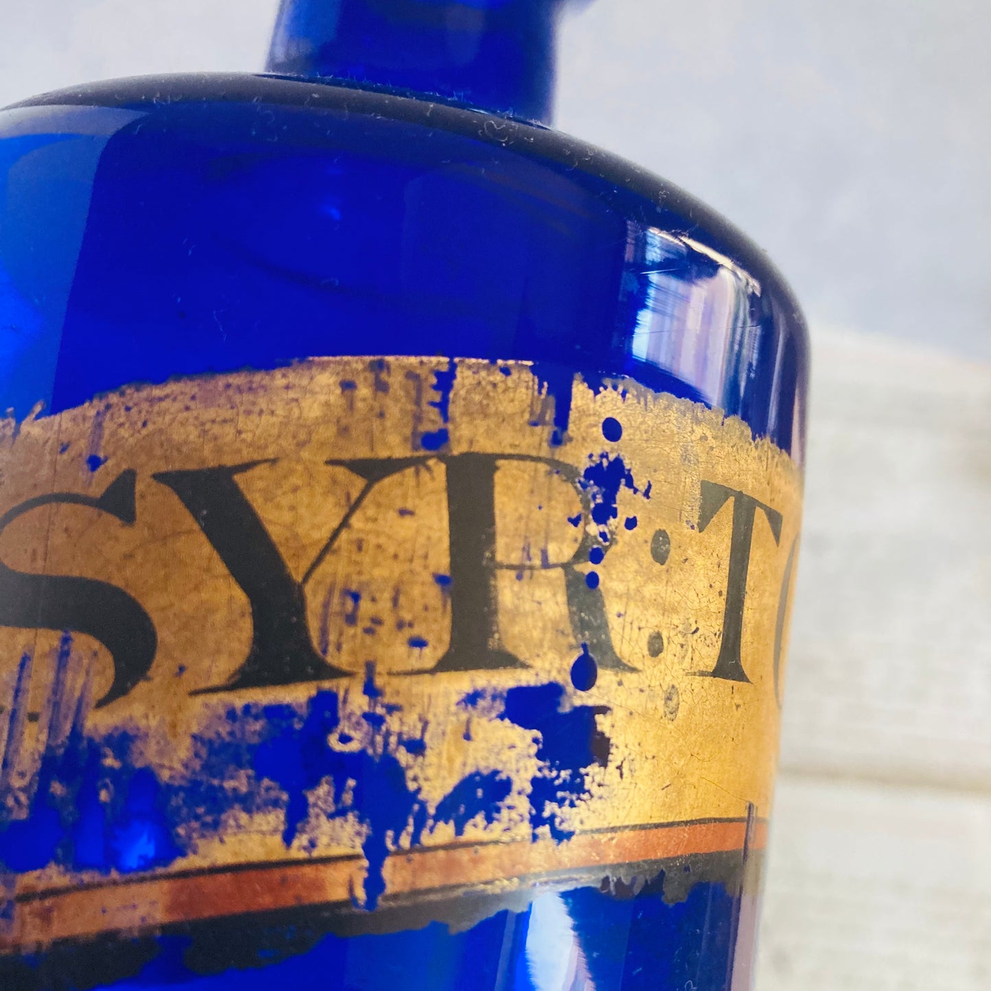 Victorian Bristol Blue Apothecary Pharmacy Medicine Bottles