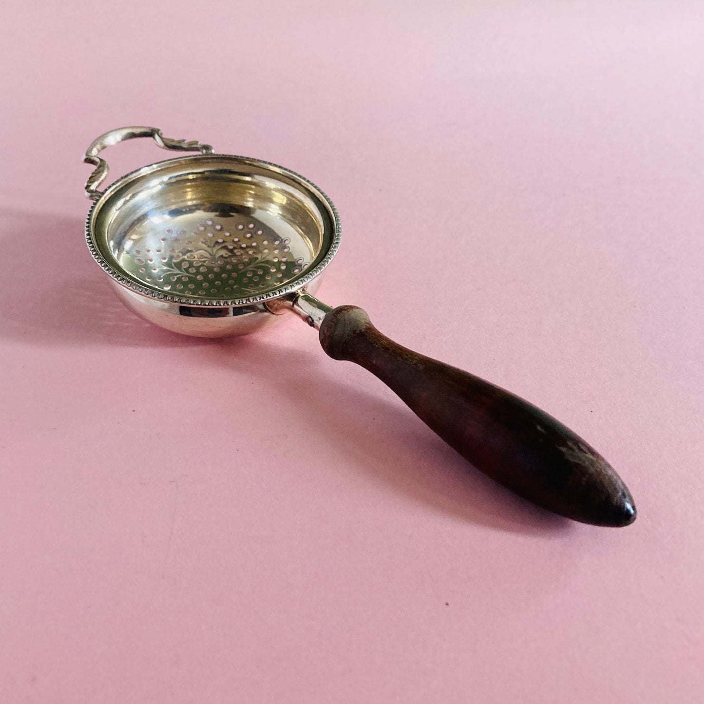 Sterling Silver Tea Strainer |  William Suckling Birmingham 1930