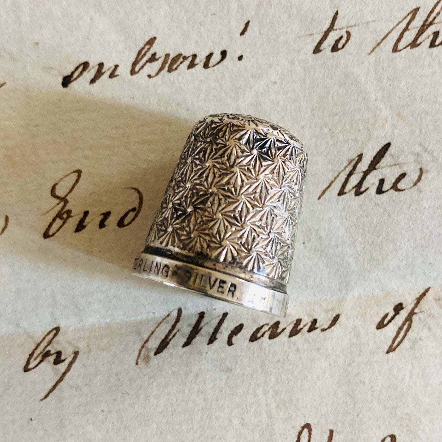 Silver Sewing Thimble Collectible Styles Charles Horner & Henry Griffith Sons