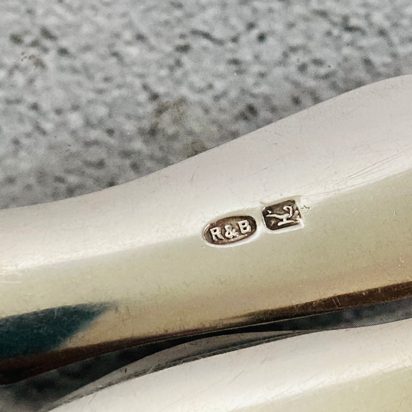 Antique Silver Engraved Miniature Butter Knives