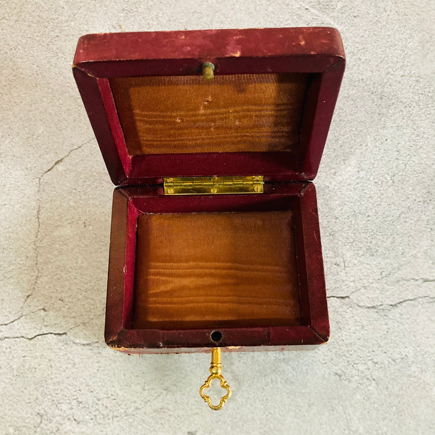 Antique Leather Florentine Box