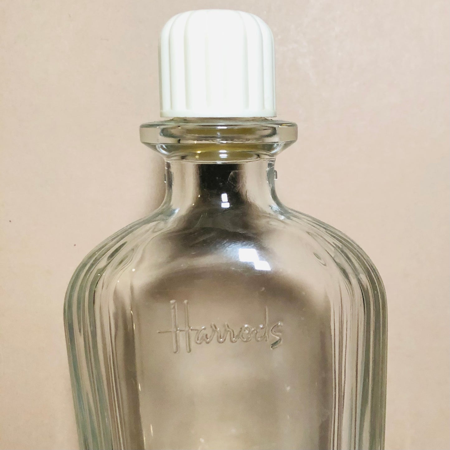 Vintage Harrods Glass Refill Bottle