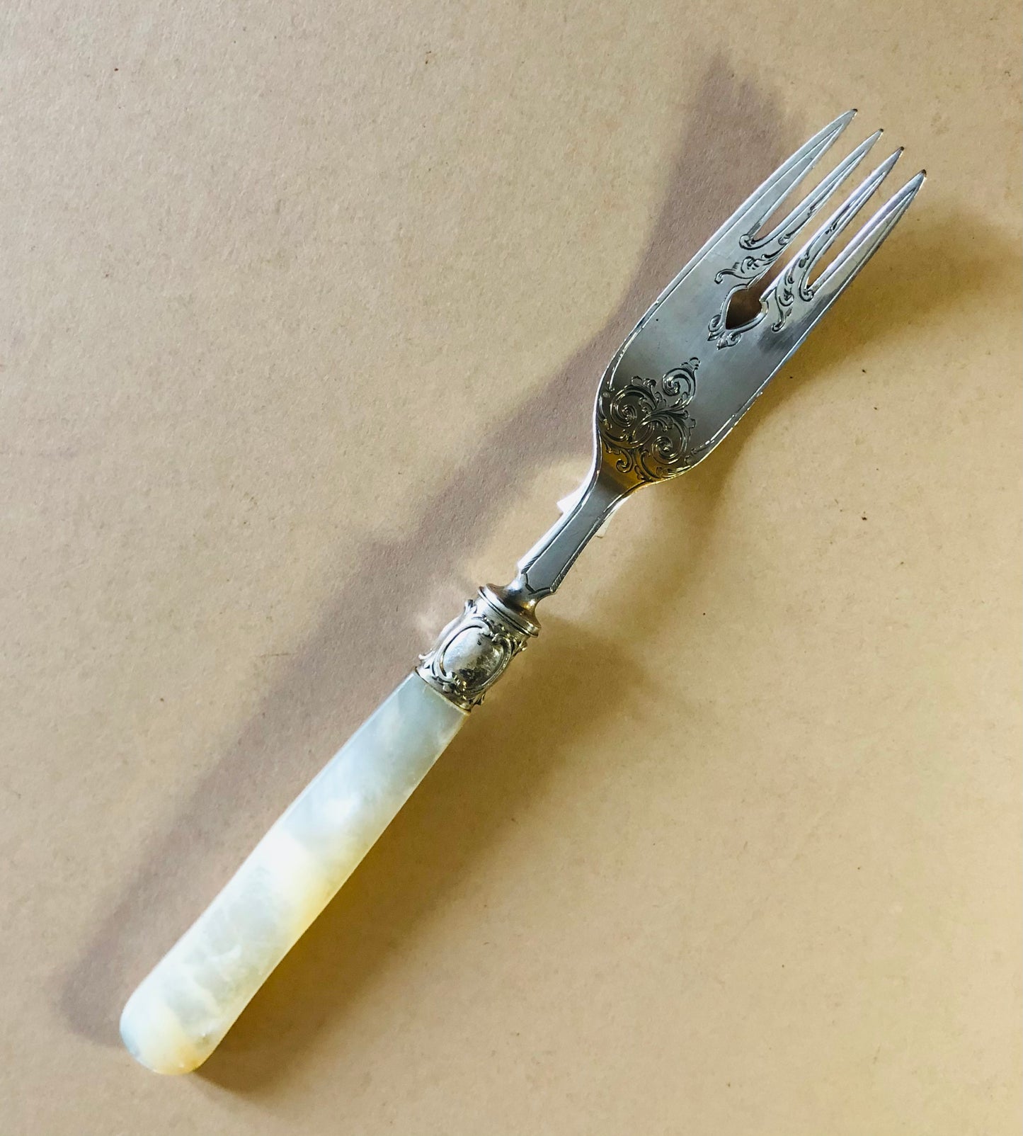Antique Silver Fish Fork John Gilbert