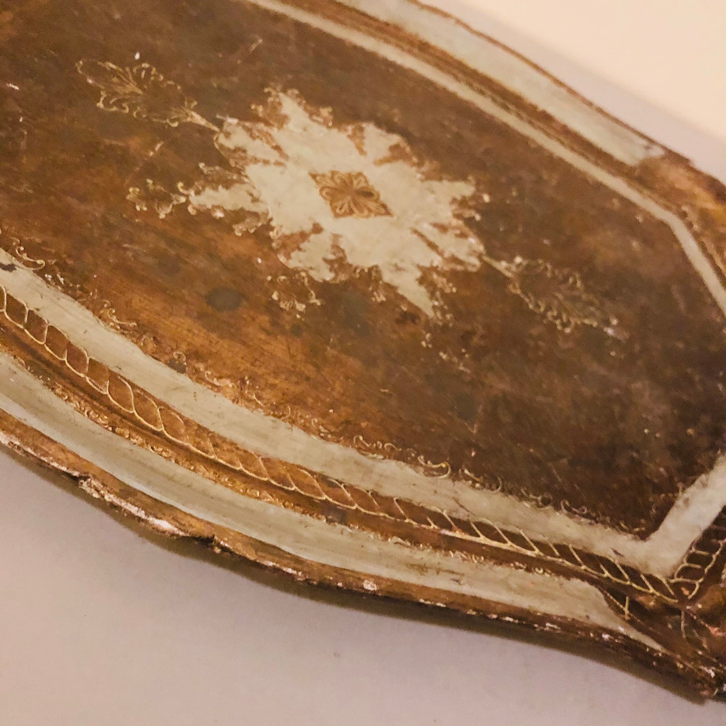 Large Papier Mache Florentine Tray | Vintage Homer Decor