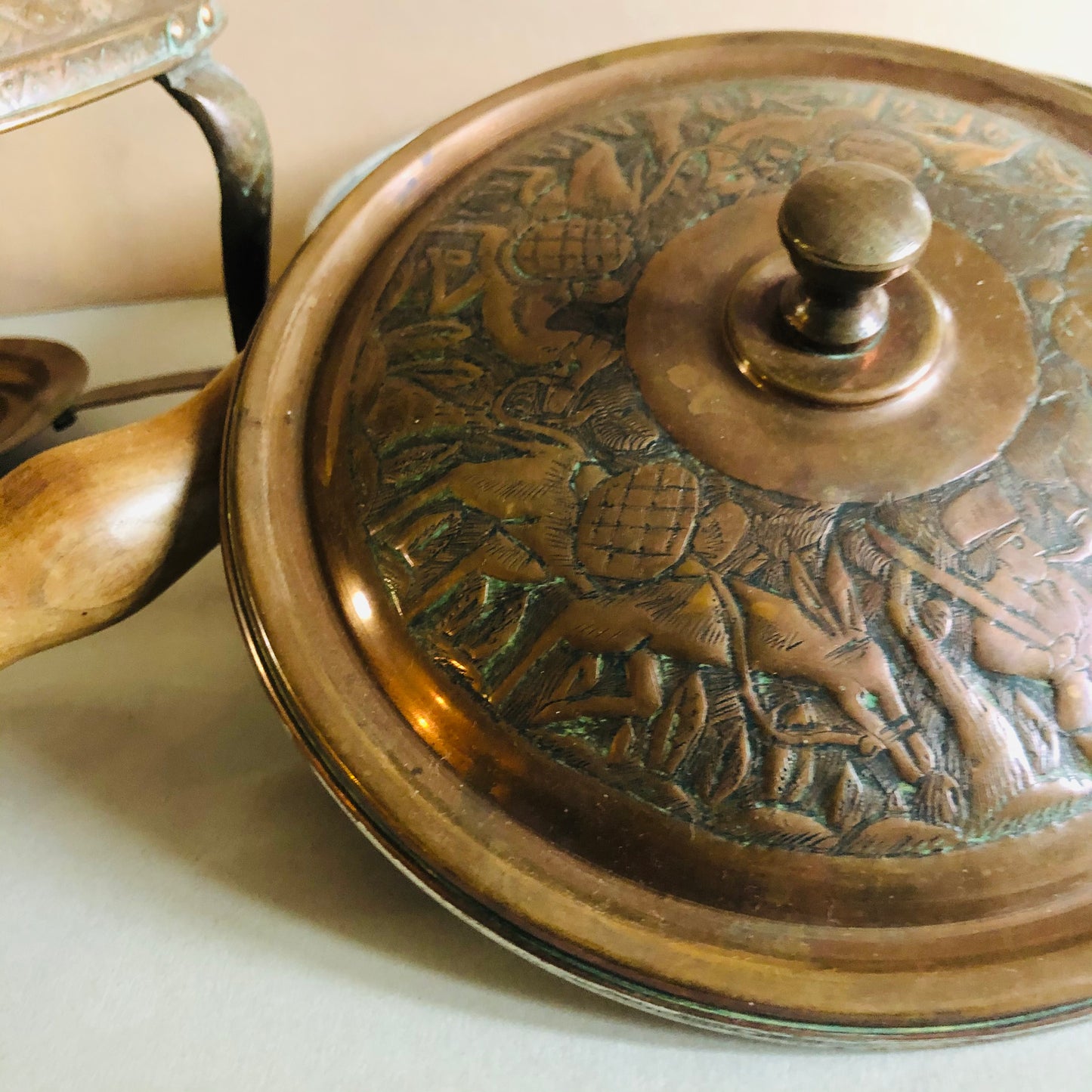 Vintage Copper Cooking Chafing Set