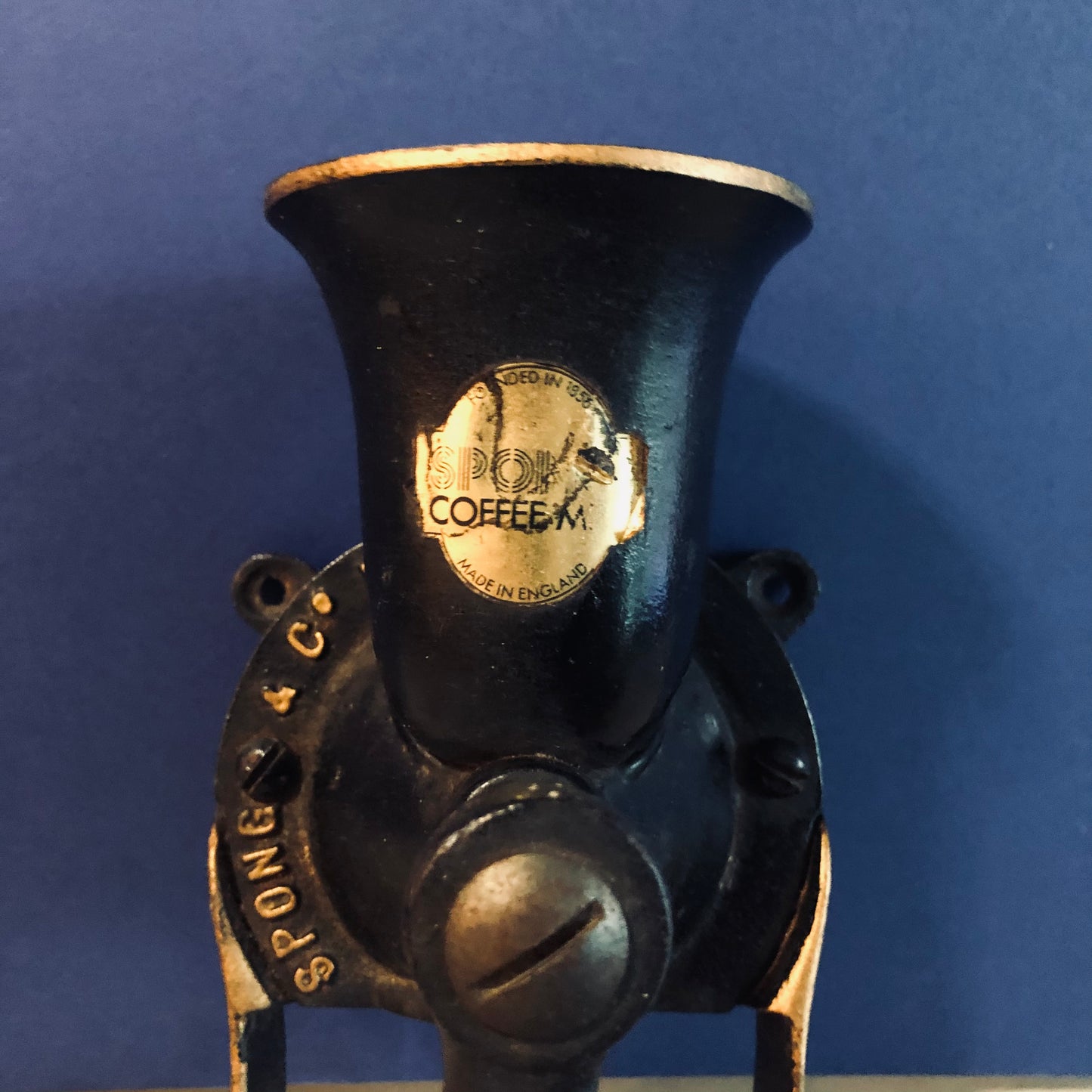 Vintage Spong Manual Coffee Grinder