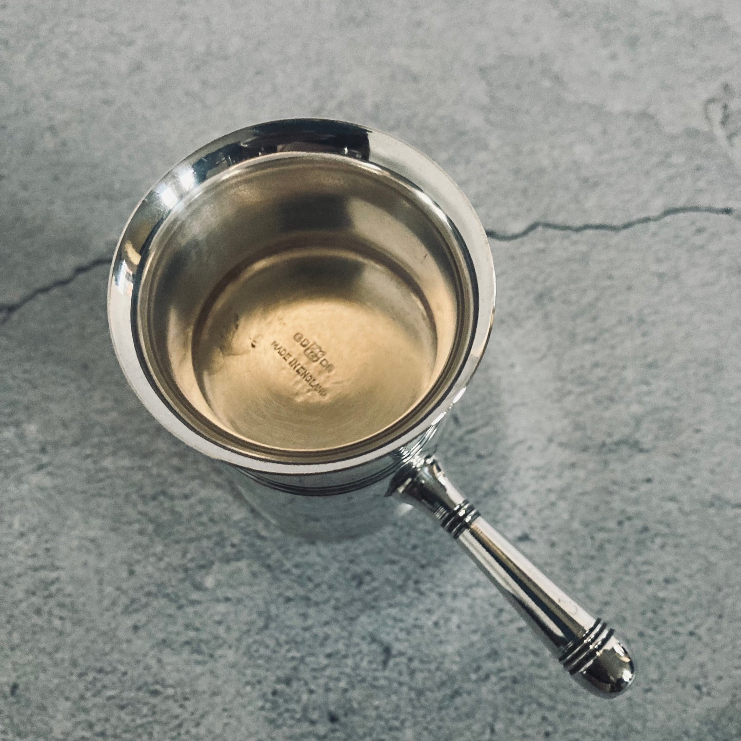 Antique Silver Plate Double Whisky Spirit Jigger Measure Cup.