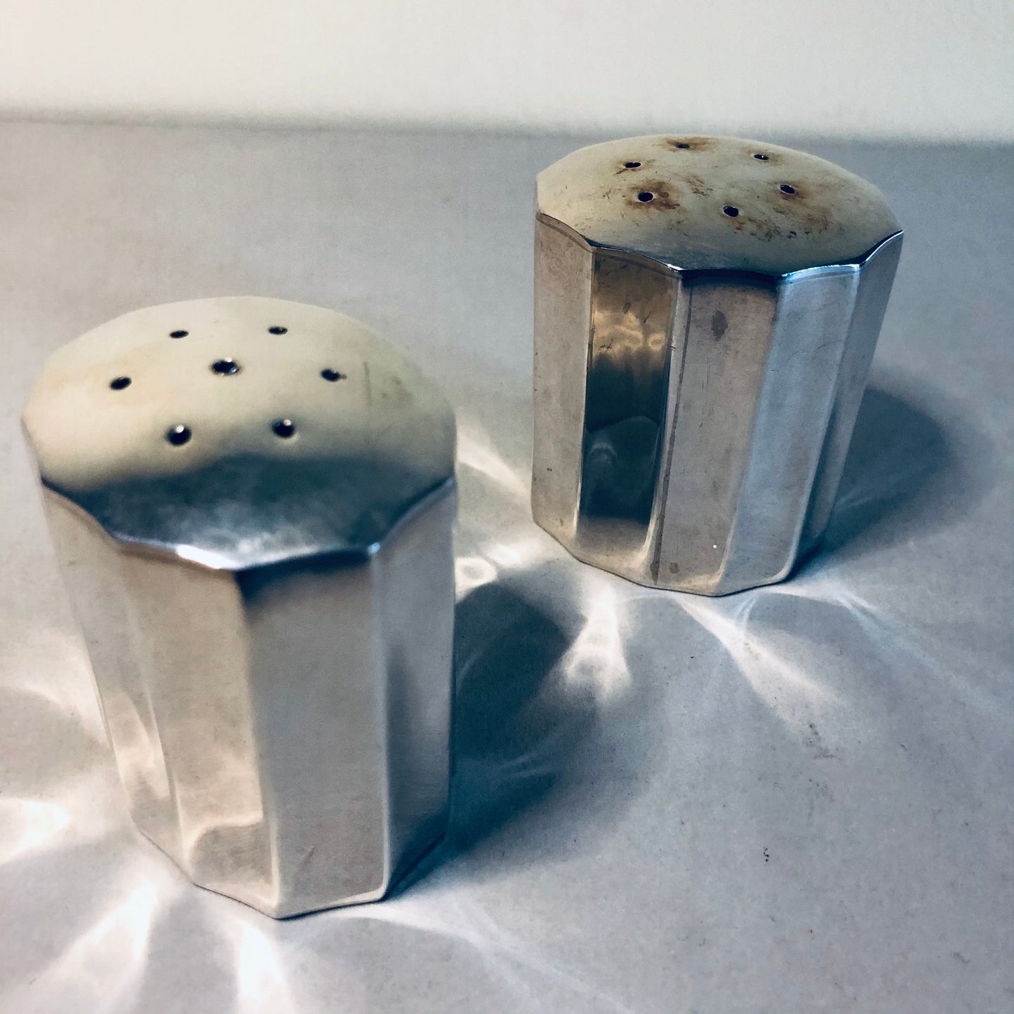 Antique Sterling Silver Salt & Pepper Shaker | Perfect Wedding Gift