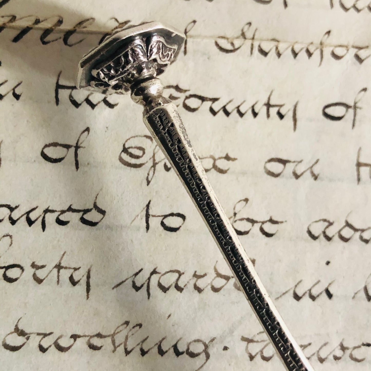 Georgian Silver Seal Spoon