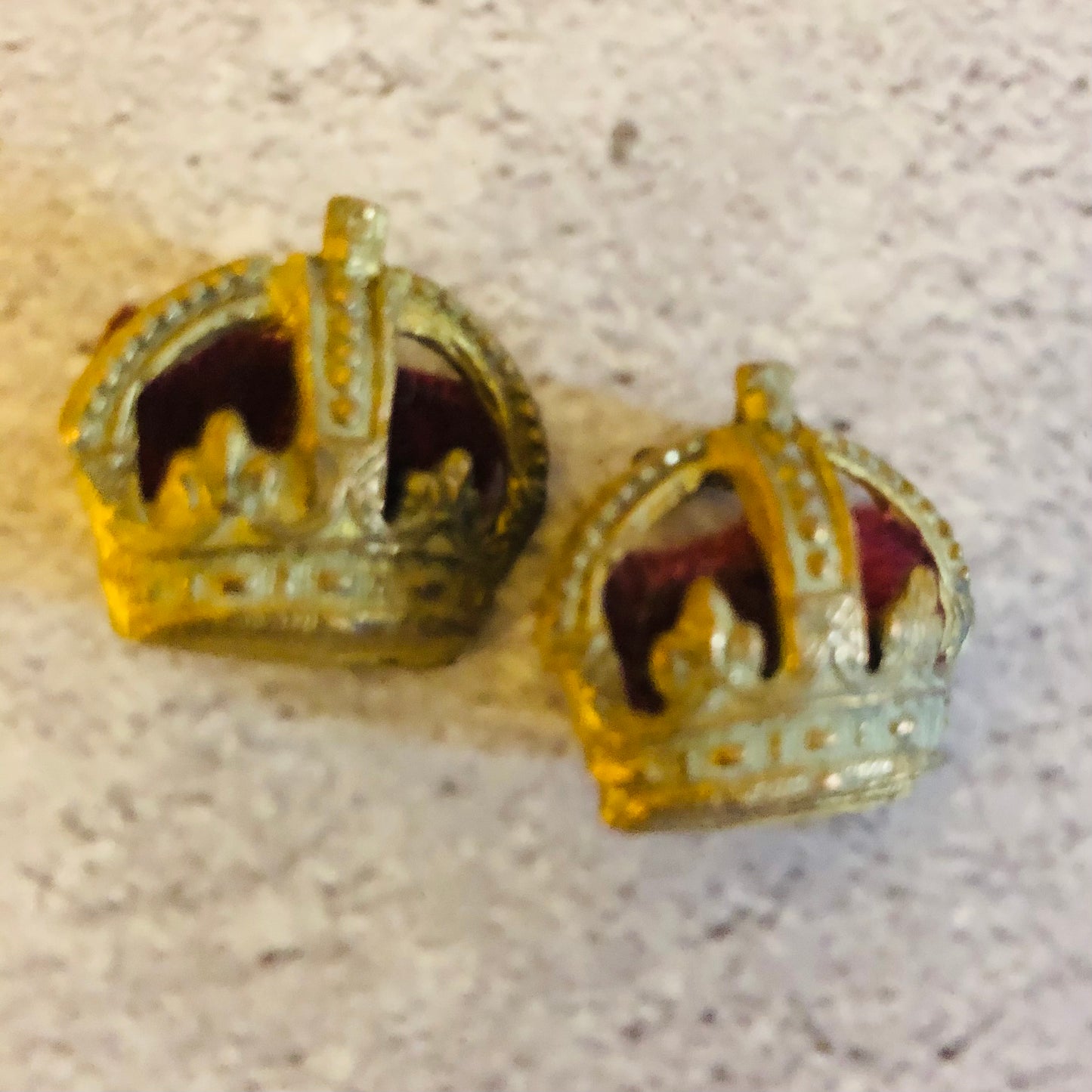Vintage Crown Army Pips Rank Major