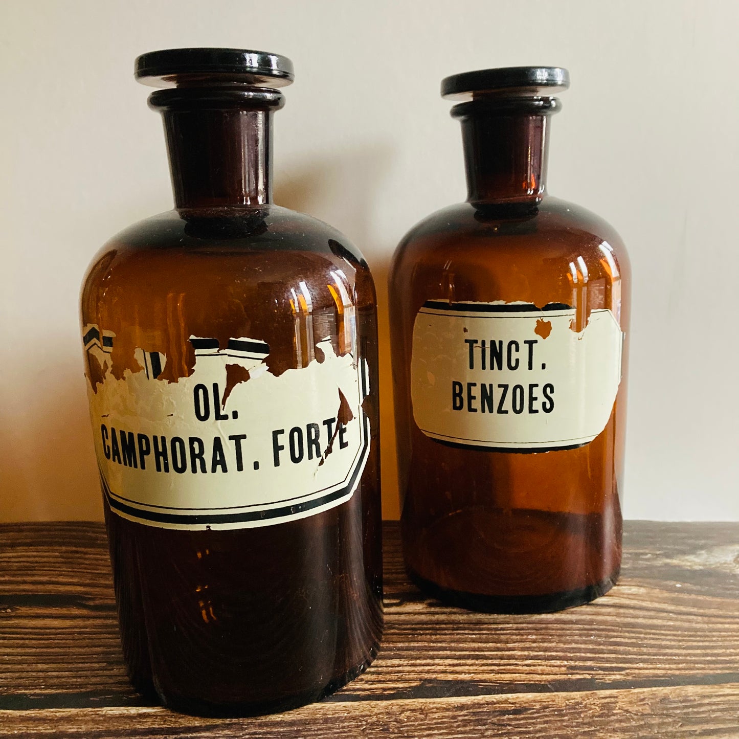 Amber Glass Apothecary German Pharmacy Chemist Bottles