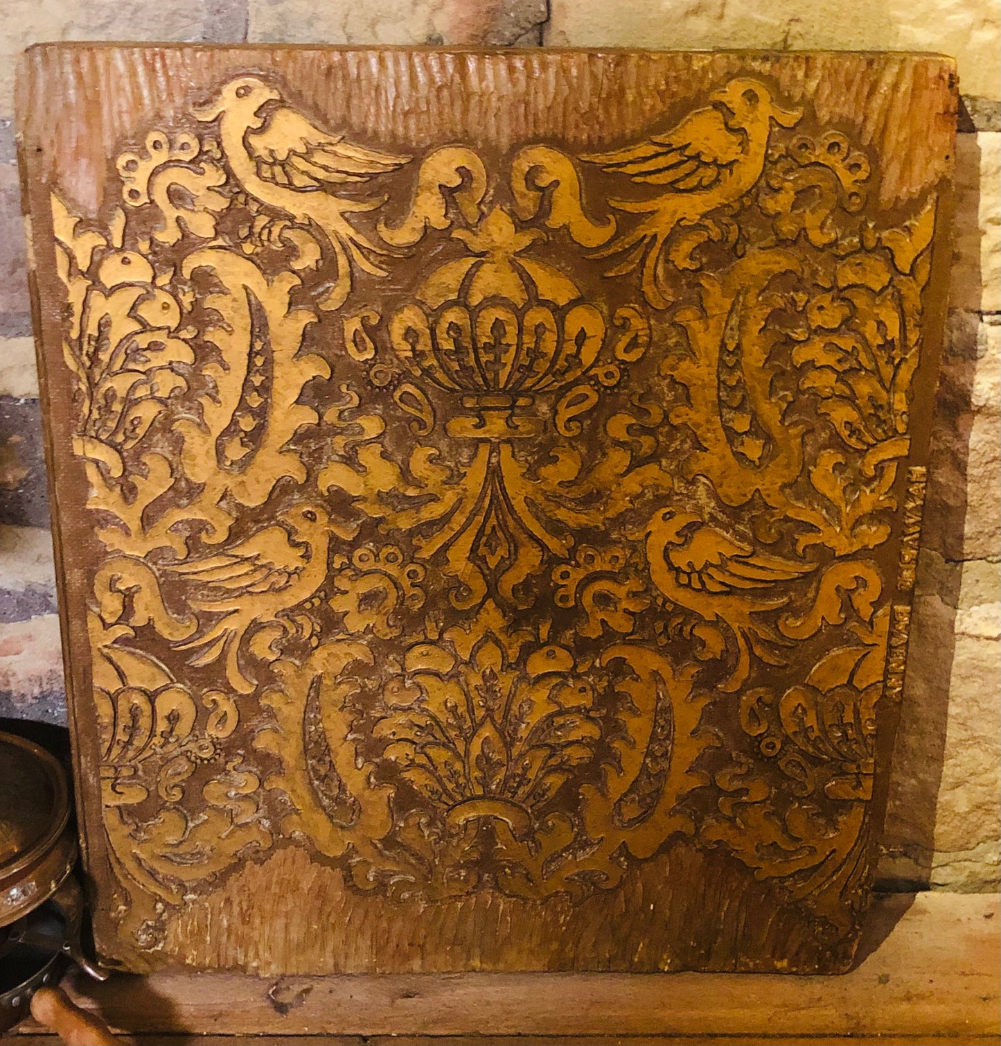 Vintage Wooden Printing Block | Decorative Styling