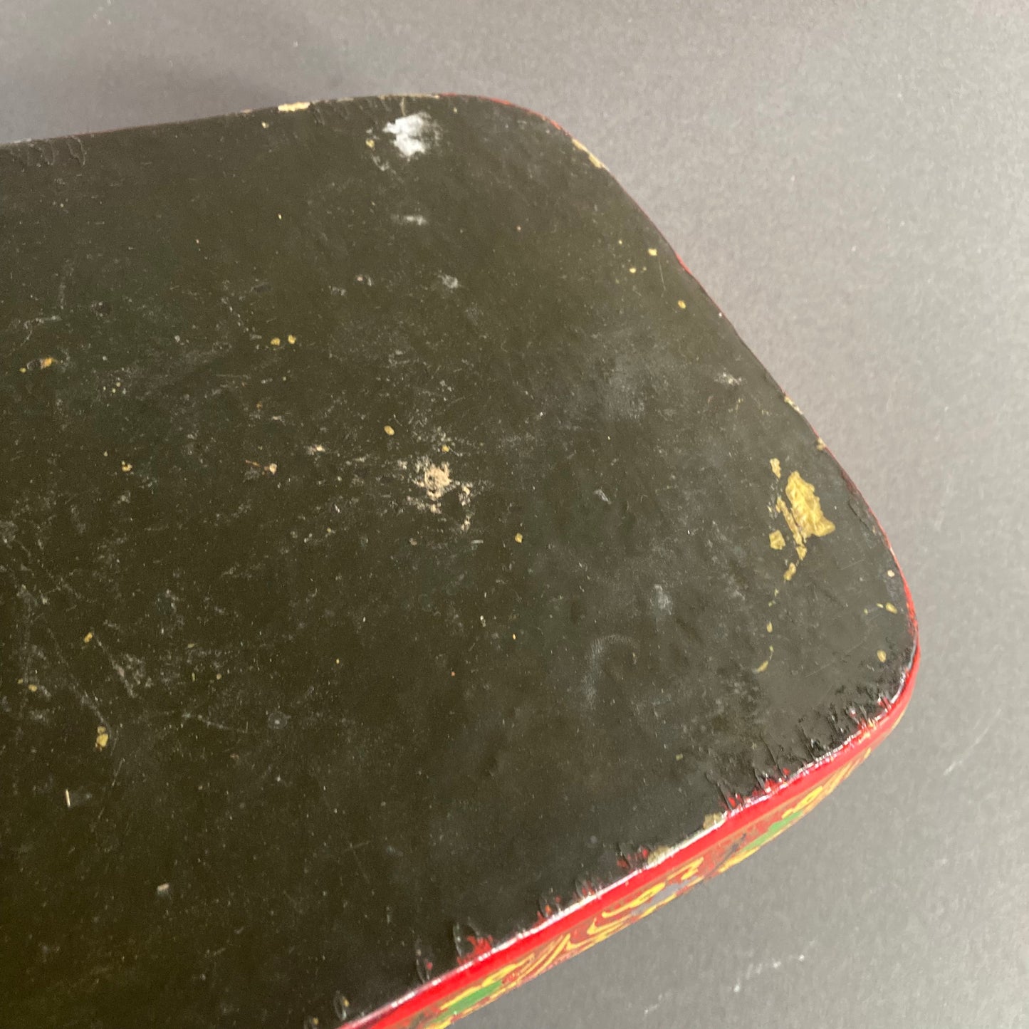 Vintage Large Paper Mache Kashmir Box