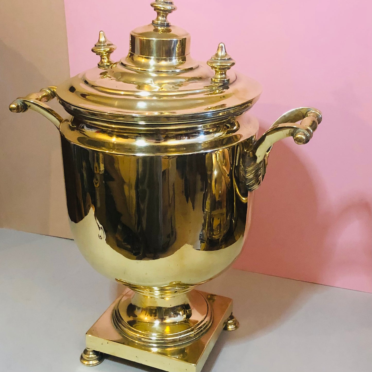 Earl Madison - Large Antique Brass Samovar