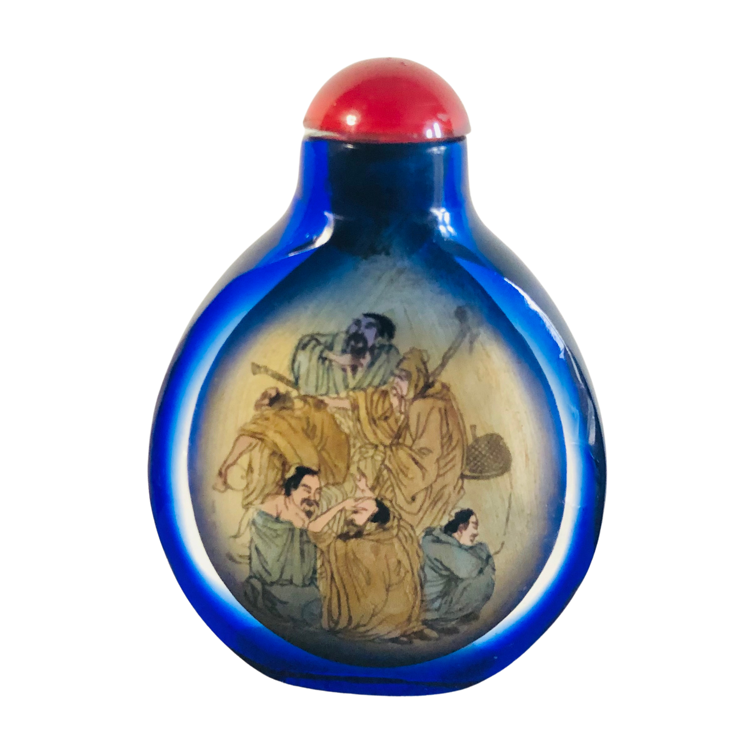 The Artist Carmen - Antique Blue Japanese Snuff Bottle