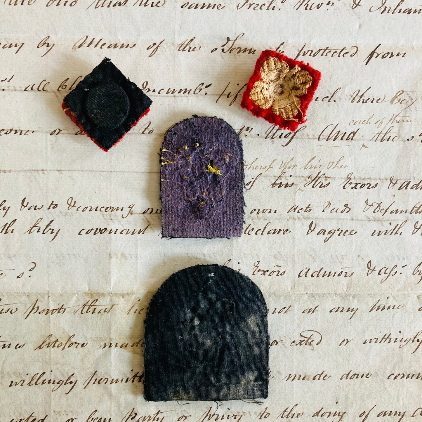 Vintage Royal Military Textiles Badges
