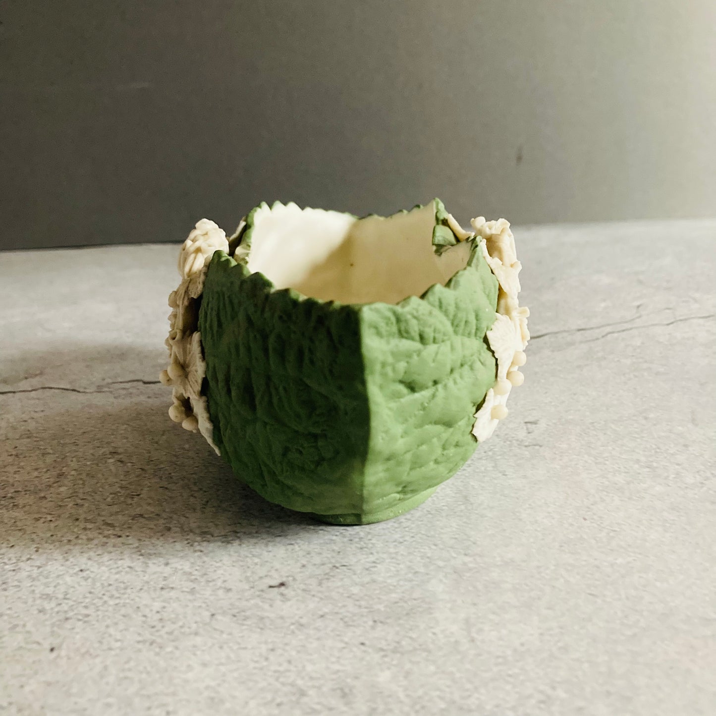 Antique Vine Leaf Vase Maritana Parian Ware, by Robinson & Leadbeater