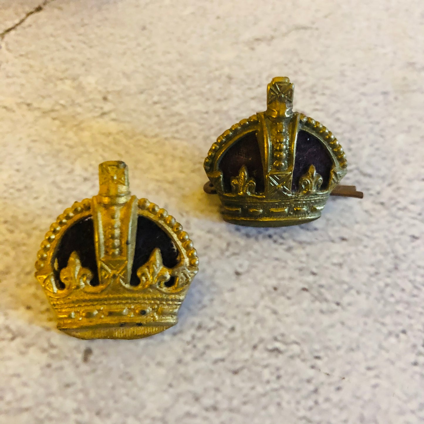 Pair of Vintage Army Pips Rank Major