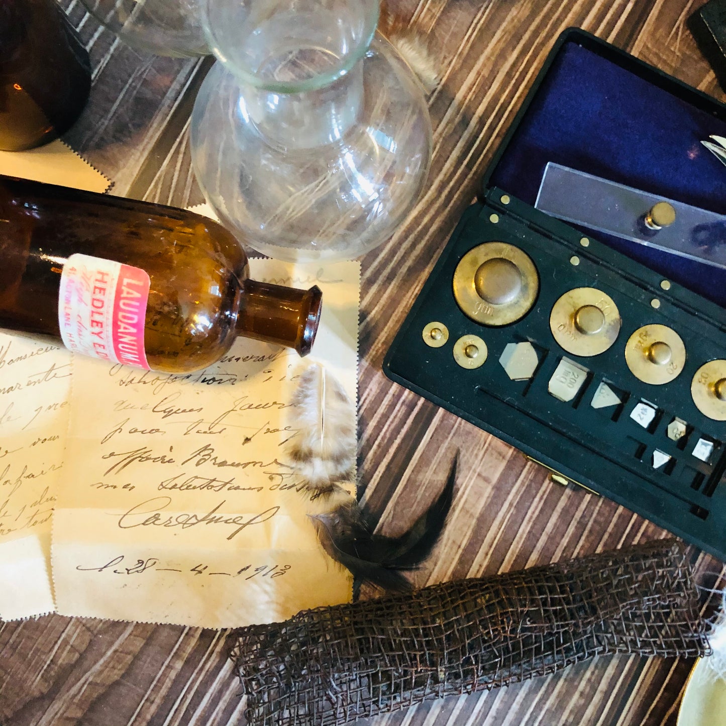 The Director Joan - Antique Laboratory Scale Weights