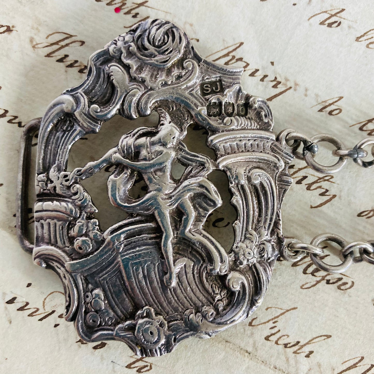 The Director Sharn - Victorian Silver Chain Belt