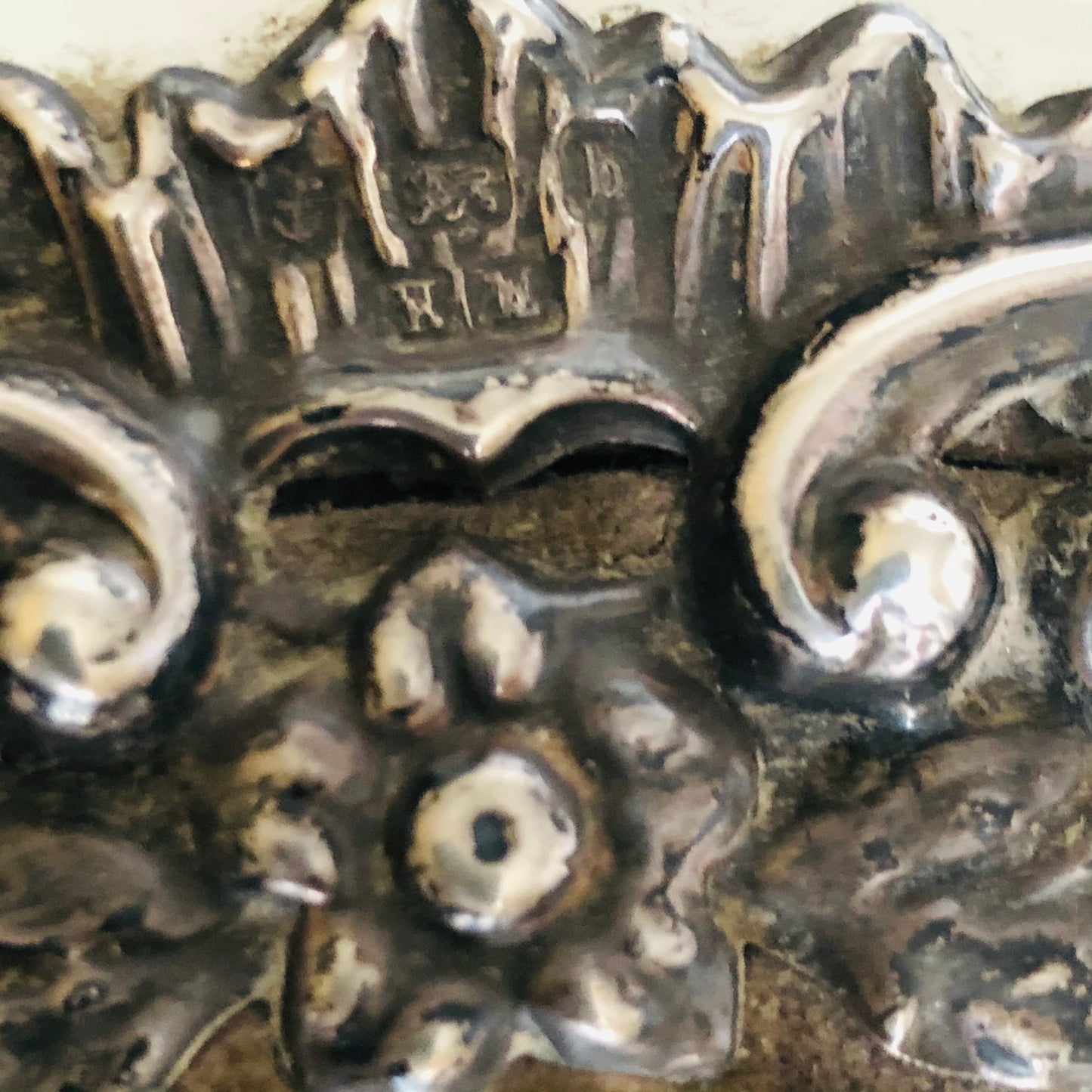 The Skater Stephanie - Edwardian Silver Vanity Mirror