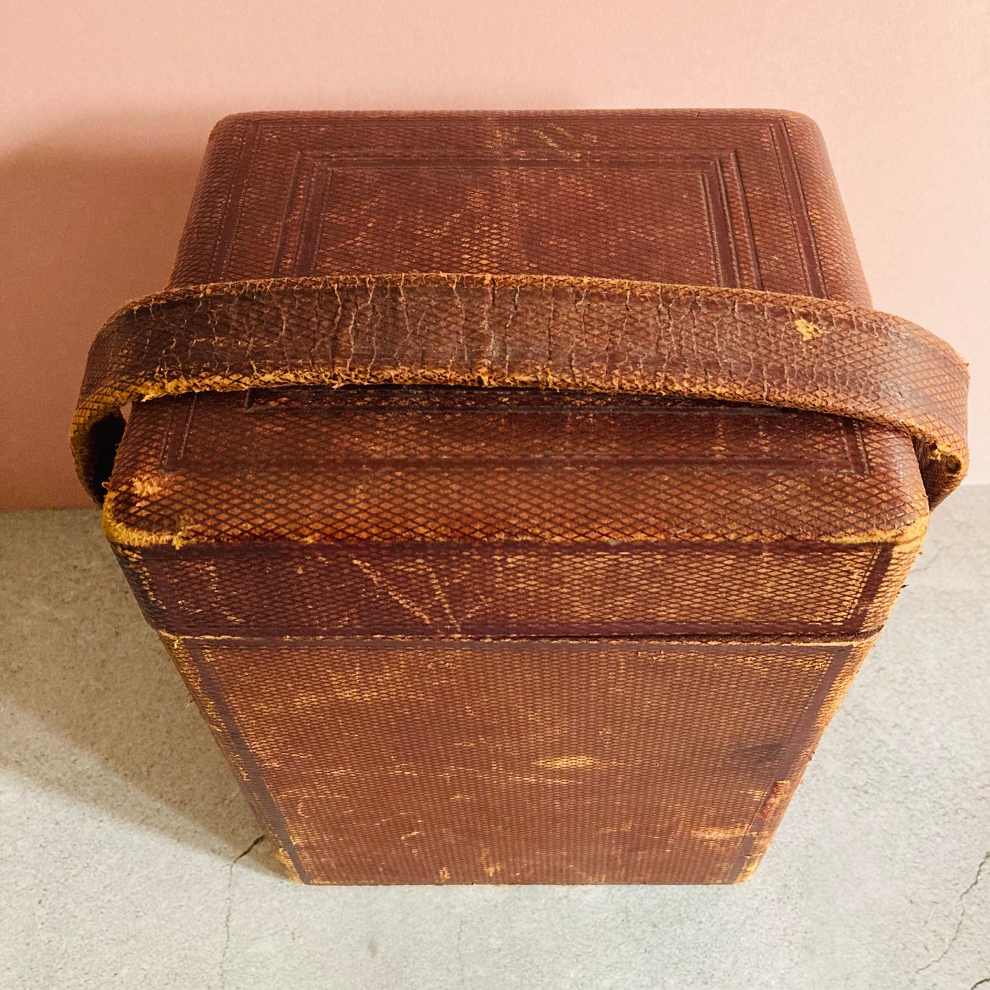 Antique Leather Large Carriage Clock Display Box