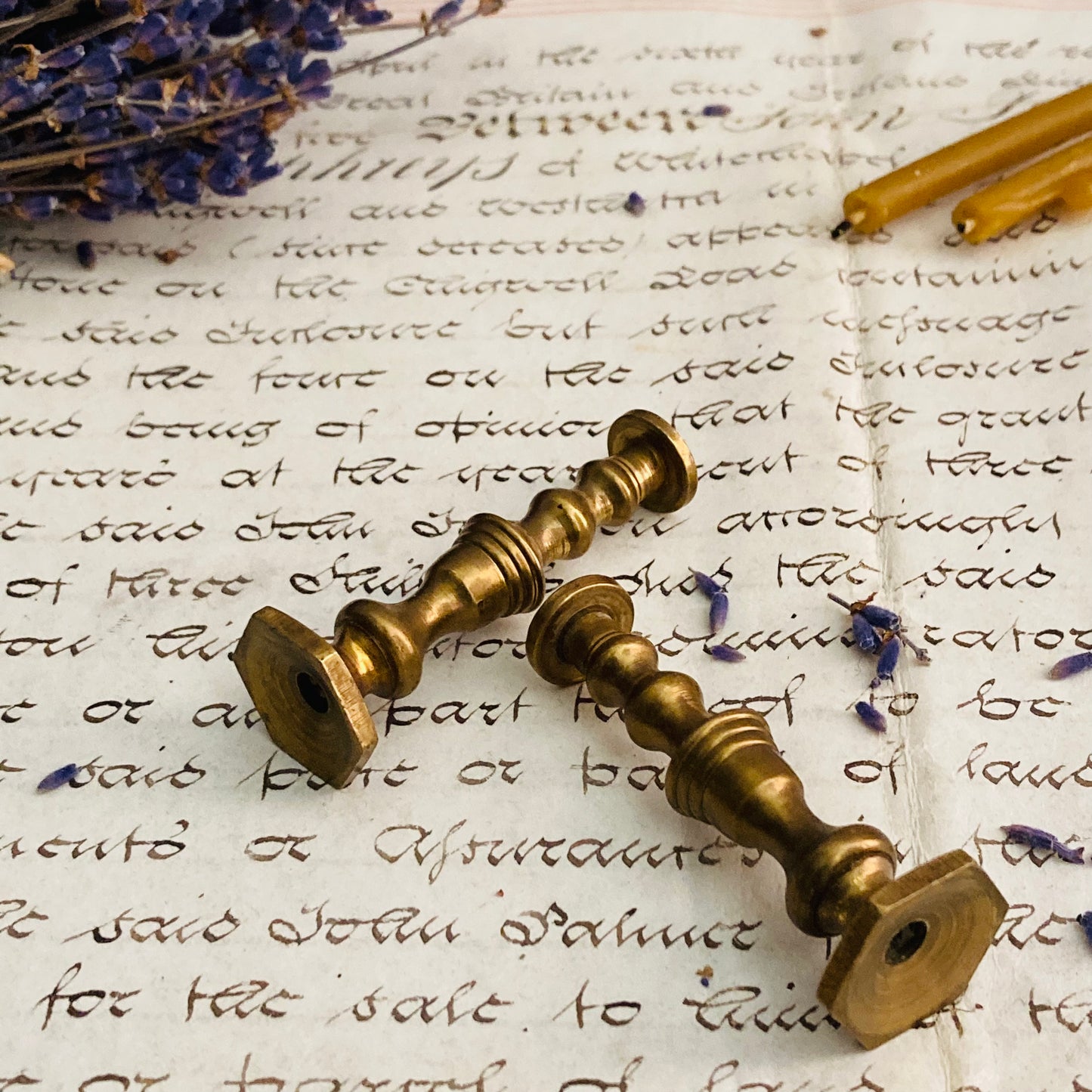 Vintage Brass Miniature Candlesticks
