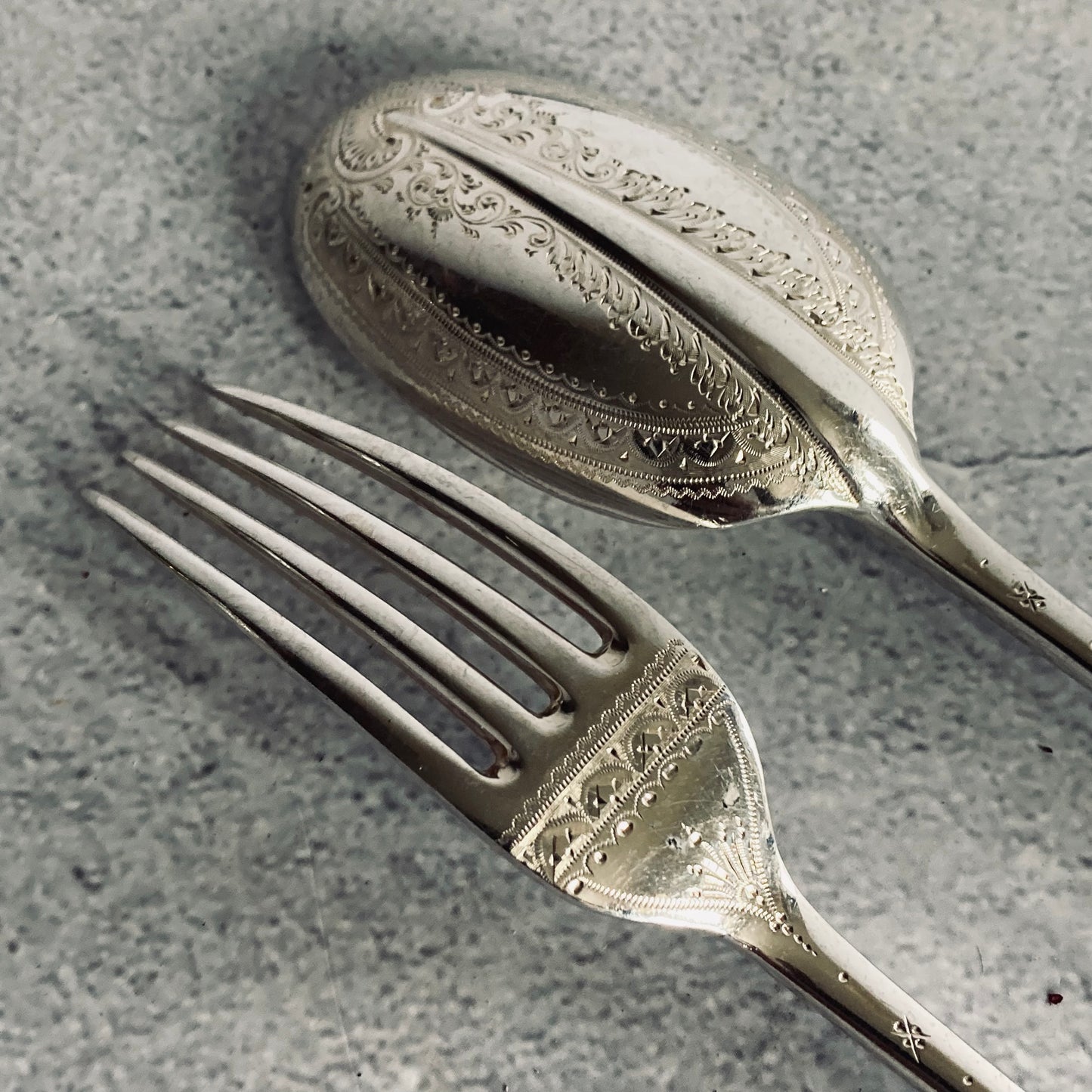 The Headhunter Estelle - Antique Spoon & Fork Set