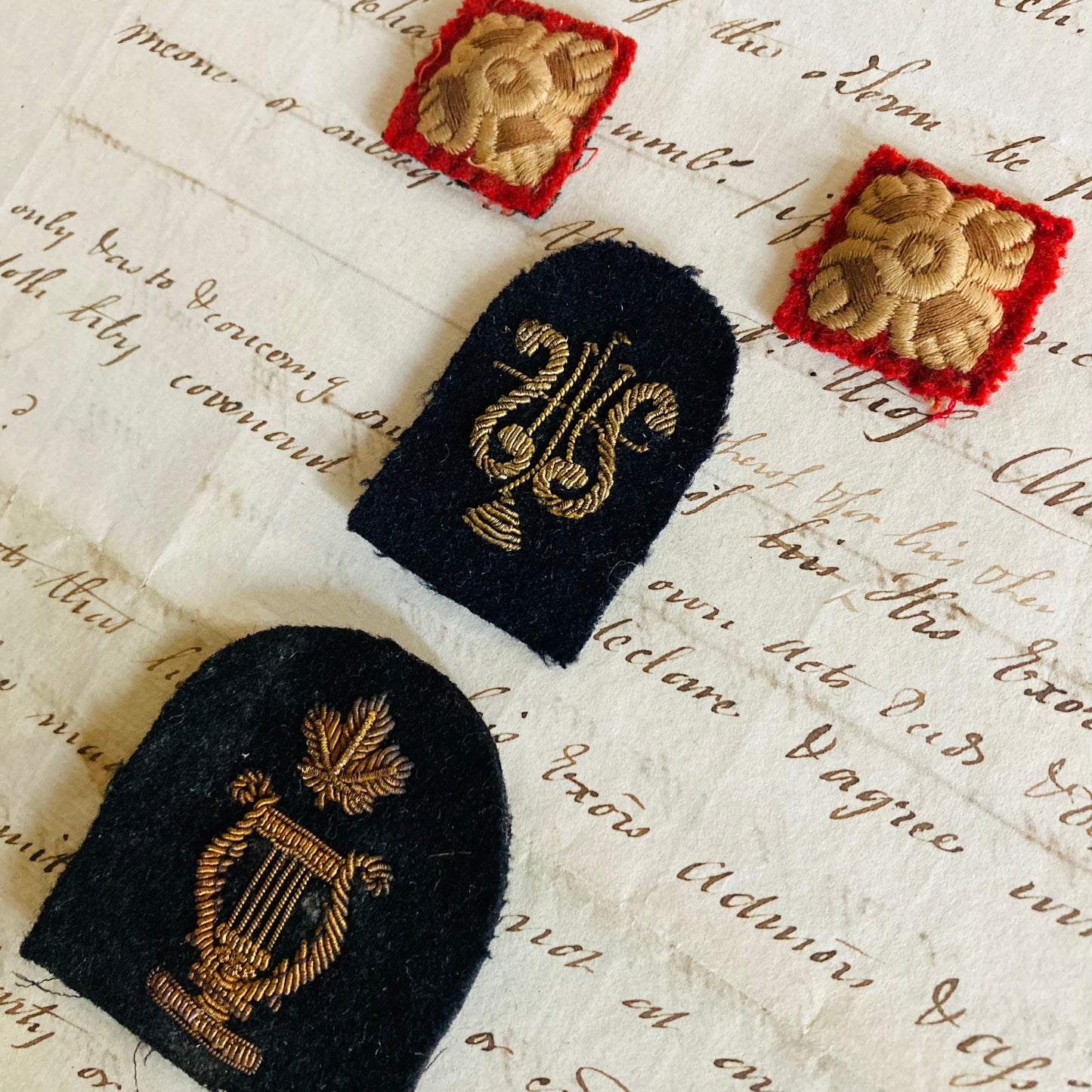Vintage Royal Military Textiles Badges