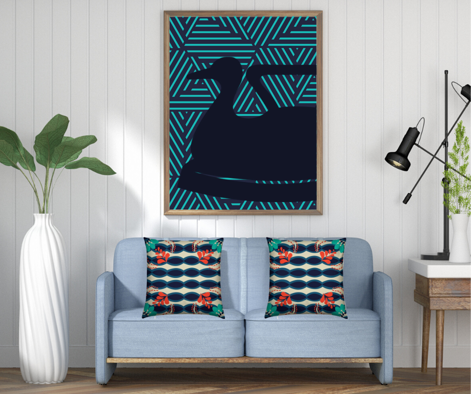 The Sommelier Jude - Cotton Printed Cushion in Tribal Print