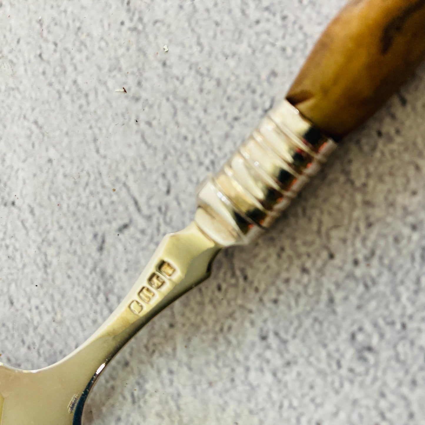 Antique Silver Stag Horn Jam Spoons