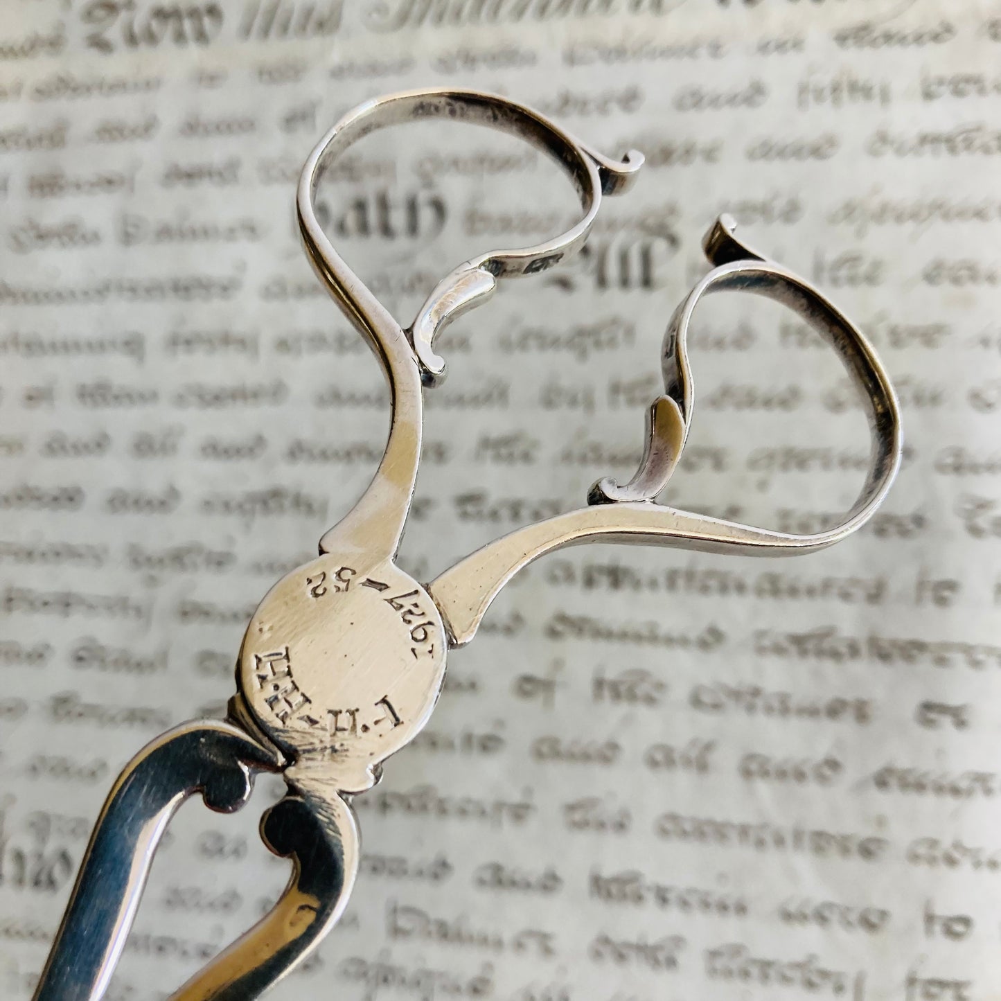 The Headhunter Terri - Georgian Antique Silver Sugar Nips