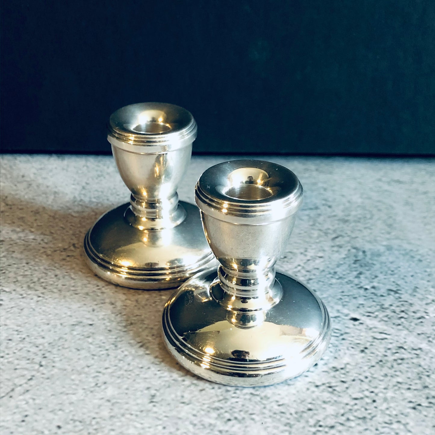 Vintage Small Silver Candlesticks | Birmingham 1992
